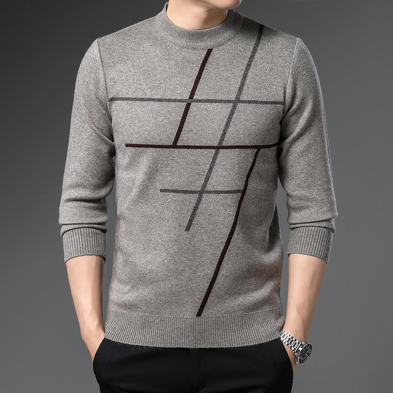 New Fashion O-Neck Knitted Loose Korean Sweaters Men's Clothing Autumn Winter Oversized Casual Pullovers Tops Sweater