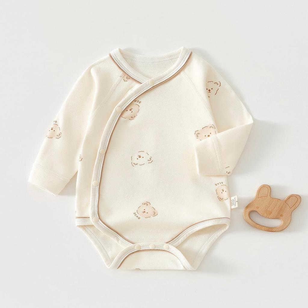 Pure Cotton Long Sleeve Infant Romper - Spring, Autumn & Winter Bodysuit