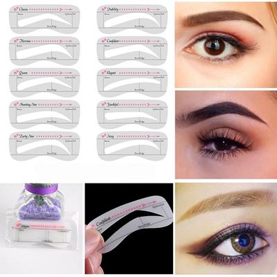 Women Eye Template Eyebrow Stencil Shaper Makeup Tools Grooming