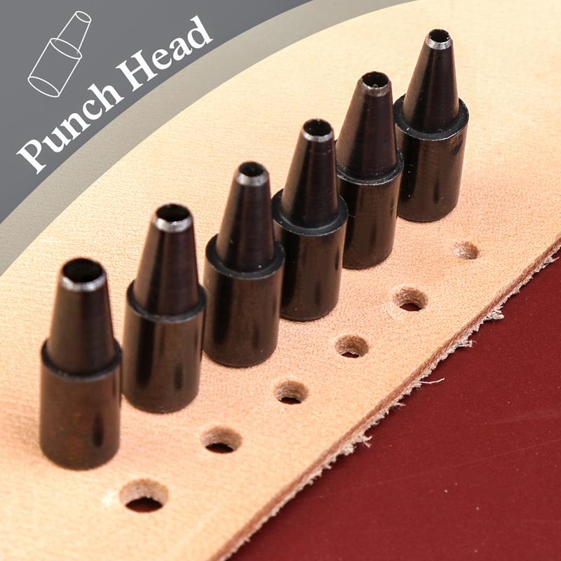 Fenrry Adjustable Screw Hole Punch Automatic Hole Punch Tool with Black Wooden Handle Bookbinding Tool