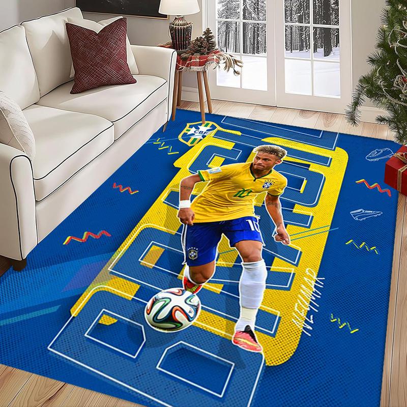 Brazilian Football Glory carpet Living room and bedroom mats printing Protective pad Room Office chair cushion