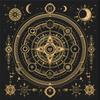 Suede Tarot Patch Tablecloth Divination Altar Cover for Rune Magic Daily Board Games