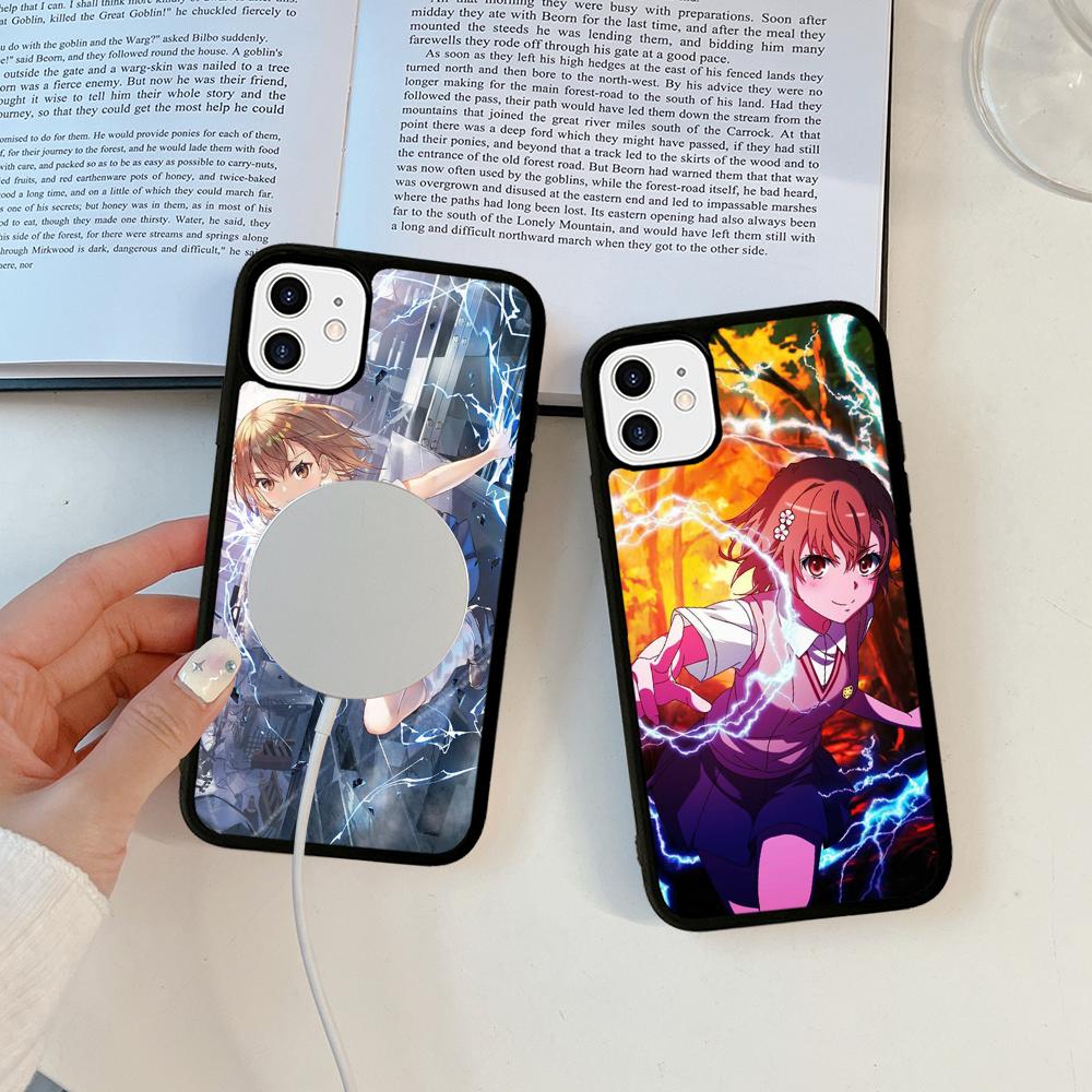 Anime M-Misaka Mikoto Cute Phone Case Magnetic Case For IPhone 16 14 13 12 11 15 Pro Max Plus For Magsafe Wireless Charge Cover