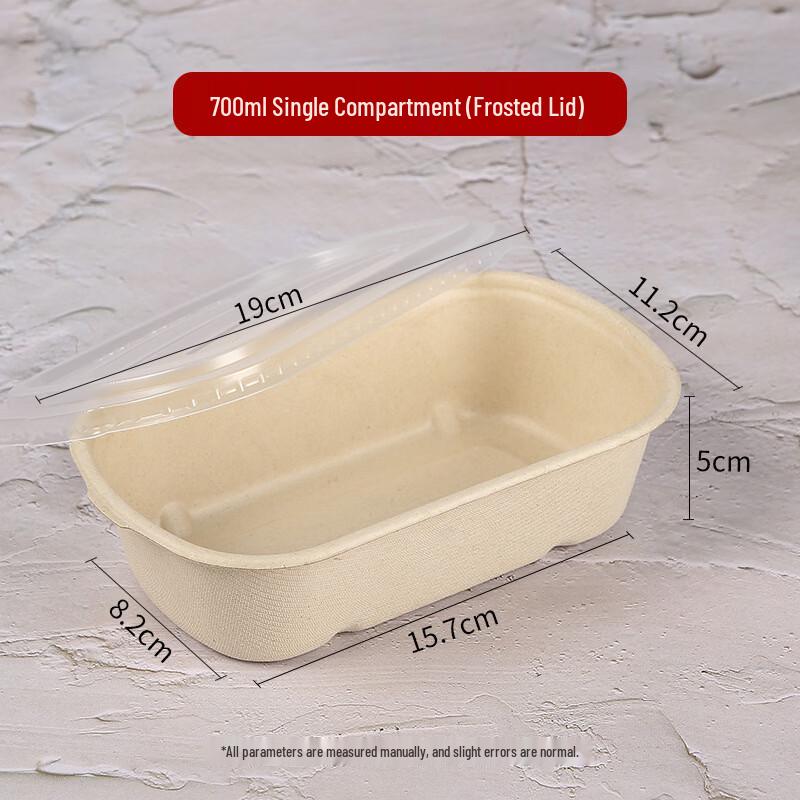 Hanyou Biodegradable Sugarcane Pulp Single-Compartment Food Container