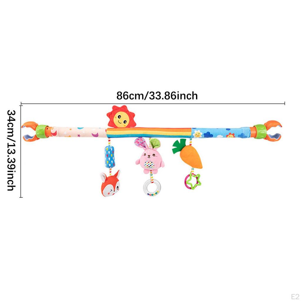 Baby Stroller Arch Toy for Babies Infants Soft Early Development Mobile Bunny
