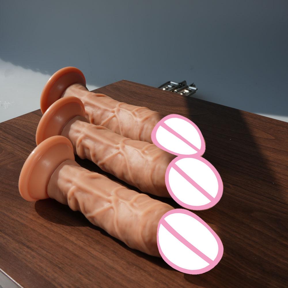 Realistic Penis Dildo Silicone Beginner G-Spot Vagina Anal Dildo with Strong Suction Cup Adult Sex Toys For Women Masturbation