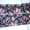 27cm Wide Printed Elastic Lace, DIY Stretch Sewing Lace Fabric for Lingerie, Bra, Underwear, Dress, Garment, Crafting