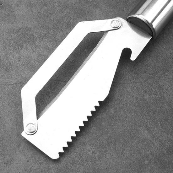 Stainless Steel Vegetable Peeler Multi-Function Fruit Potato Peeler for Pineapple Pumpkin Sugarcane Ergonomic Bottle Opener Rust-Proof Essential