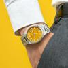 Citizen Me Series Waterproof Calendar Display Mechanical Movement Stainless Steel Watch Orange Dial Men Watches NJ0150-81Z