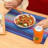1PC Rectangle Colorful Stripes High temperature resistance Kitchen Decoration Cotton Placemat Fabric