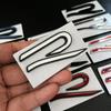 Metal Car Decals for  VW R Line Golf 8 Beetle Scirocco Passat Sharan Tiguan Jetta Trunk Sticker Fender Side Badge