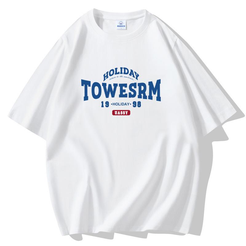 

1998 S-5XL Мужская футболка из чистого хлопка с короткими рукавами Летняя повседневная футболка 5XL белый