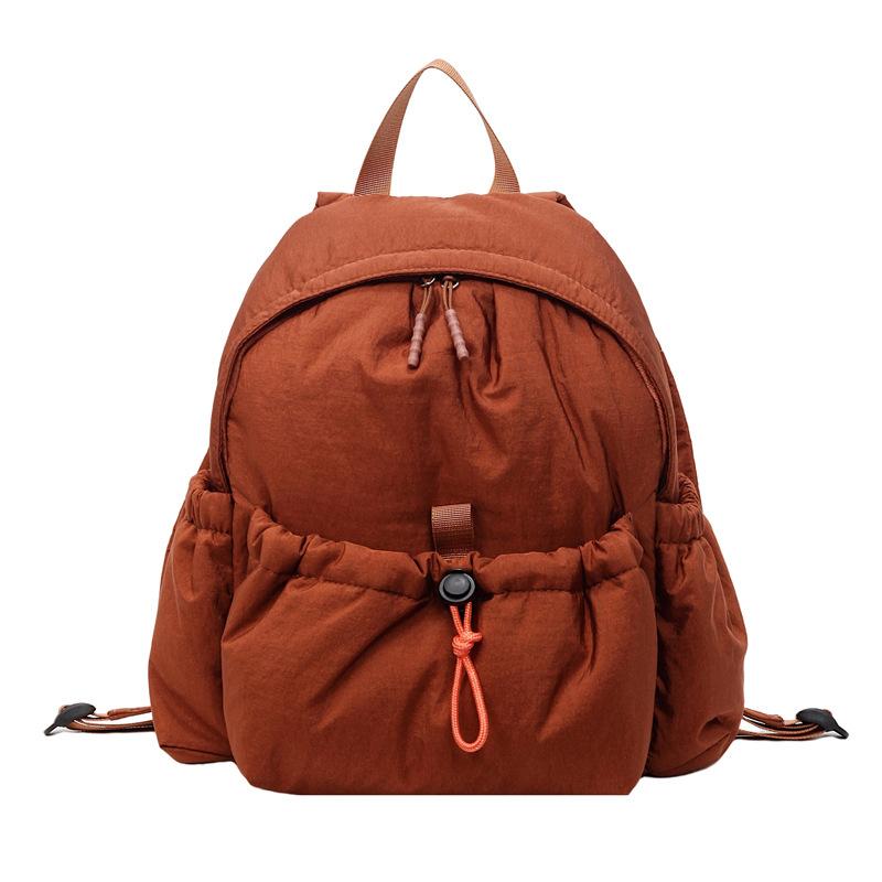 Korean version of large-capacity nylon backpack 2025 autumn new light leisure commuter backpack student bag