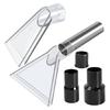 Portable Wet Dry Vacuum Accessory Set Suitable for Carpet Upholstery Detailing Includes Plastic and Metal Construction