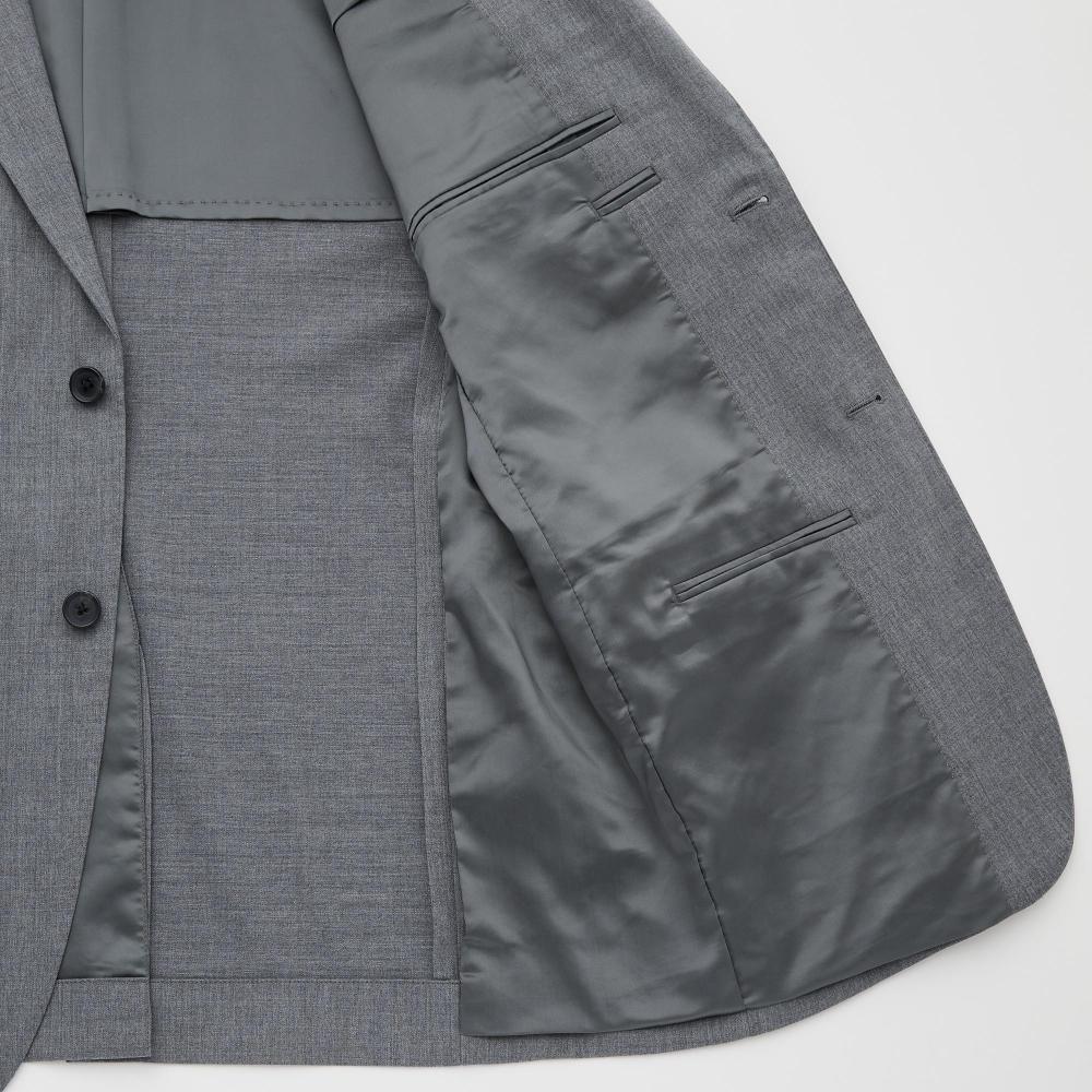 Uniqlo Japan Stretch Wool Slim Jacket  Can Be Set Up 