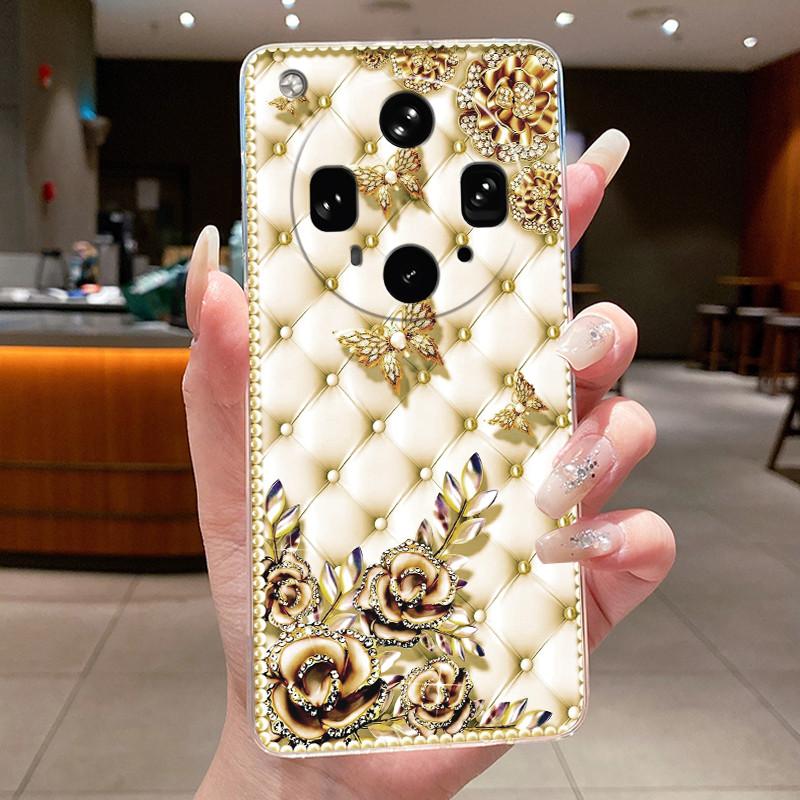 Phone Case For OPPO Find X8 Ultra 5G PKJ110 PKU110 Viral Fluffy Bunny Pattern Shell Soft TPU Transparent Shockproof Cover