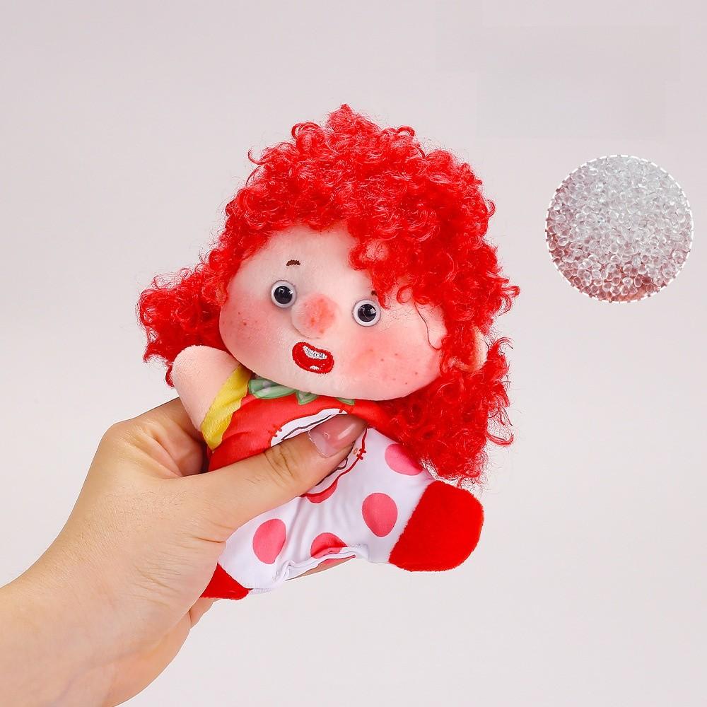 Creative Happy Plush Keychain With Polyester Fiber For Gift And Decoration