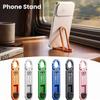Aluminum Alloy Keychain Phone Holder Foldable Mini Phone Stand Foldable Phone Stand  Mobile Viewing