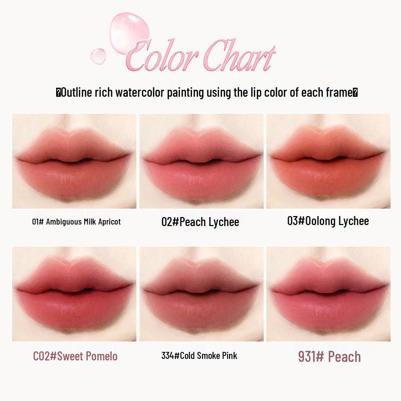 Novo Light Nude Water Mist Lip Glaze: Silky, smooth texture with natural, easy-to-apply color that brightens lips.