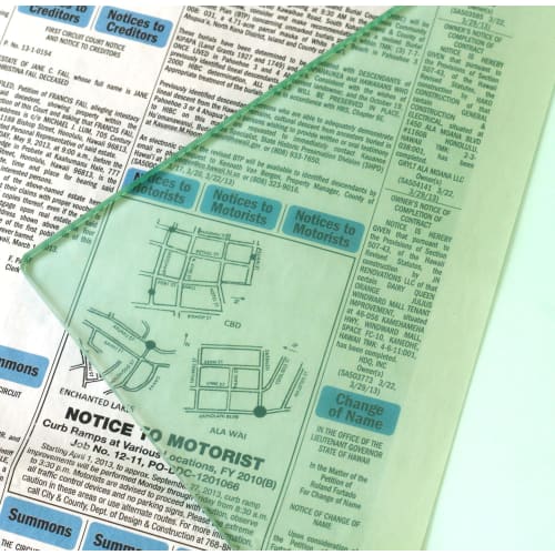 Nippon Himobutton Boeki Transparent Vinyl Sheet, Cutting Mat/Hole Punch Support, Size 200mm x 200mm, F1-112