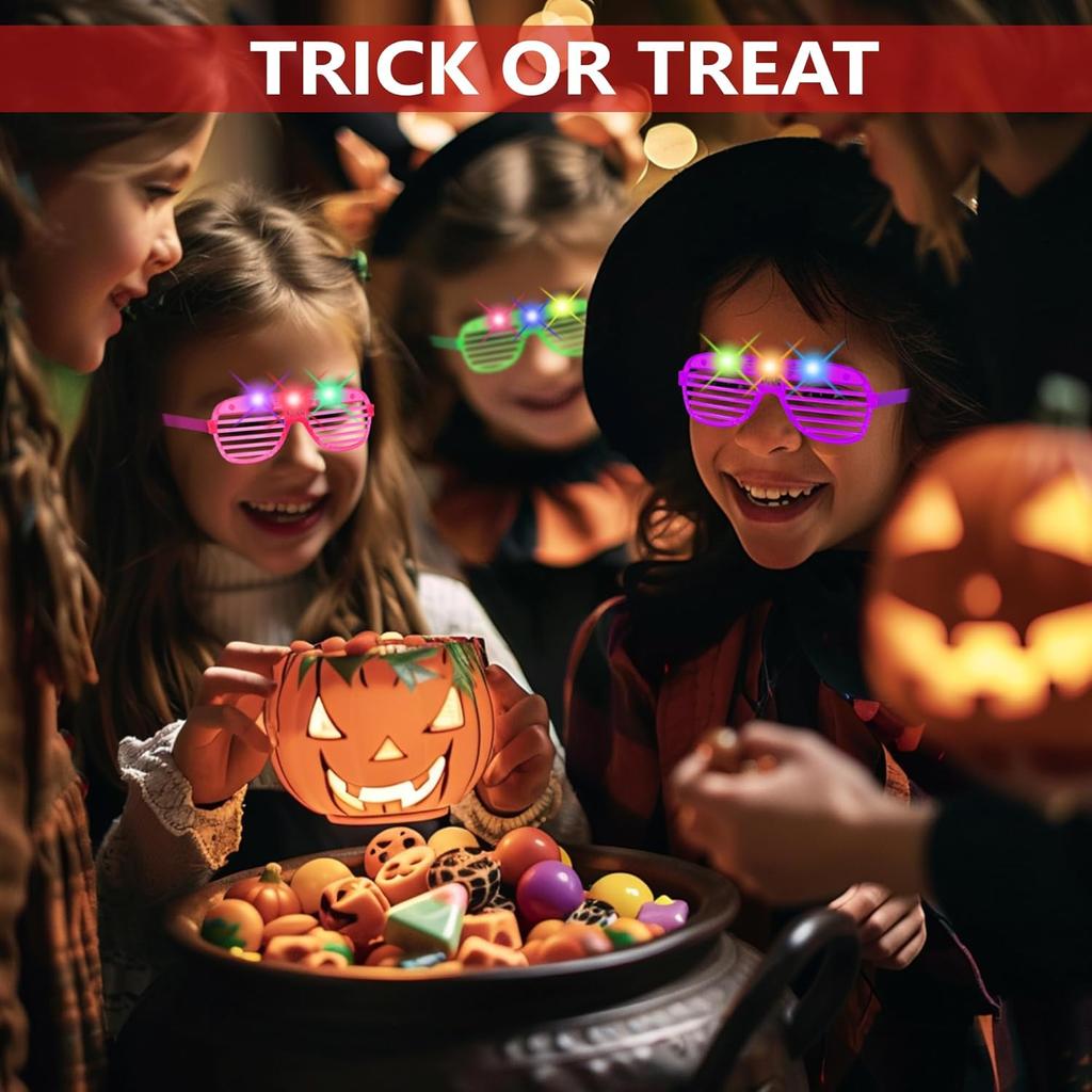 40 Pack Led Glasses,Light Up Glasses,Glow Glasses Glow In The Dark Party Supplies Suitable For Kids/Adults, Rave neon Flashing Party For Birthday