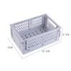 Cesto portaoggetti da scrivania pieghevole accuratamente selezionato - Design cavo in plastica per l'uso quotidiano in casa