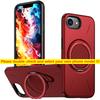 Phone Case for IPhone 17E 16E 360° Rotating Magnetic Stand Holder for Magsafe Deluxe Shockproof Bracket Covers Armor Fundas