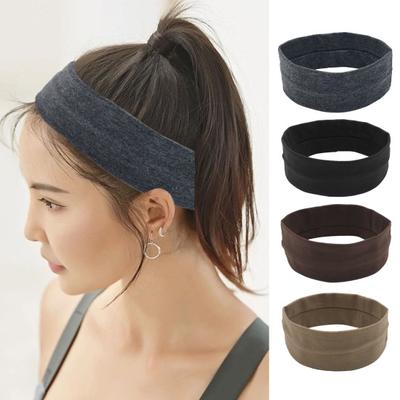 Head Wrap Solid Color Moisture Wicking Headdress High Elastic Fitness Head Wrap Sports Supplies