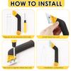 Tile Gap Grout Cleaning Remover Wall Floor Tiles Joint Cleaner Scraper Tool Gap Cleaning Knife for Floor Tile Cleaning Hand Tool