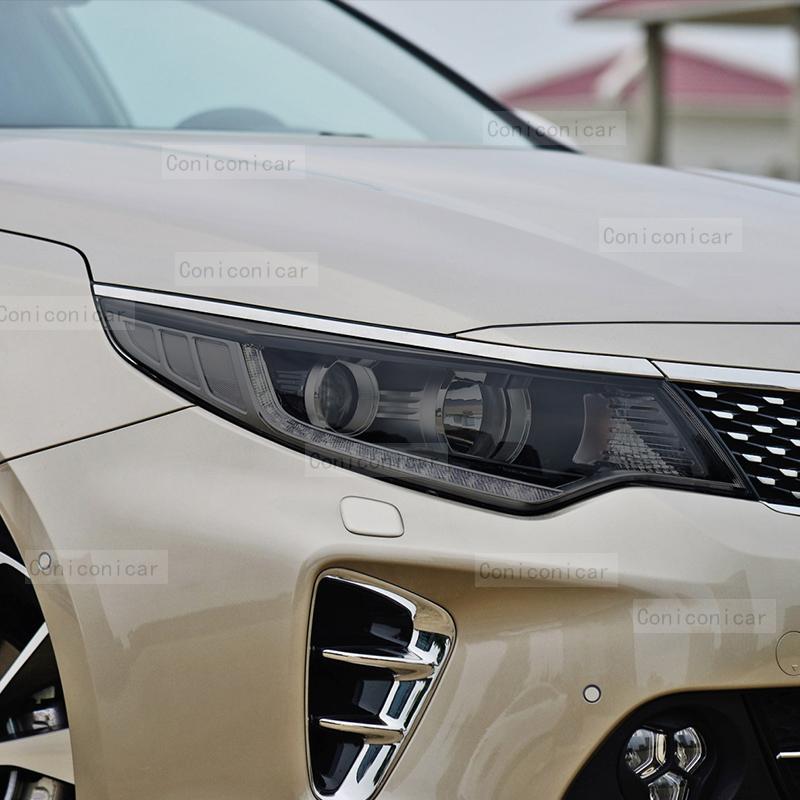 Für KIA Optima K5 2016-2019 2018 Autoscheinwerfer Schwarze TPU Schutzfolie Frontlicht Tönung Farbwechsel Zubehör