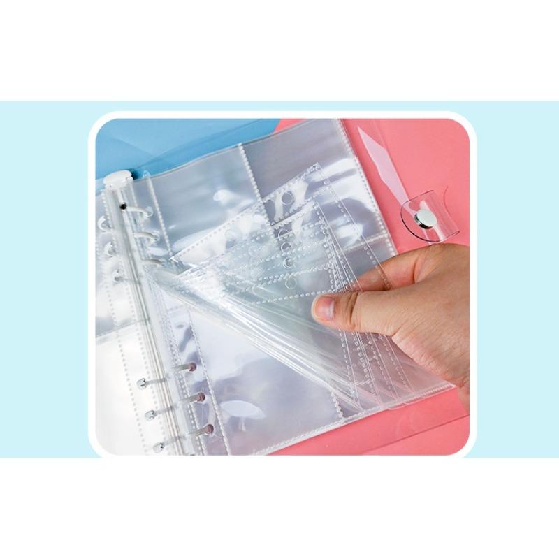 Standard A5 Sleeves 10pcs Universal Transparent Photo Album Sleeves Refill 6holes Loose Leaf Inner Sleeves idol Photocards