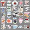 50 Animal Quotes Graffiti Stickers Personality Cartoon English Phrases Decorative Mobile Phone Case Suitcase Stickers