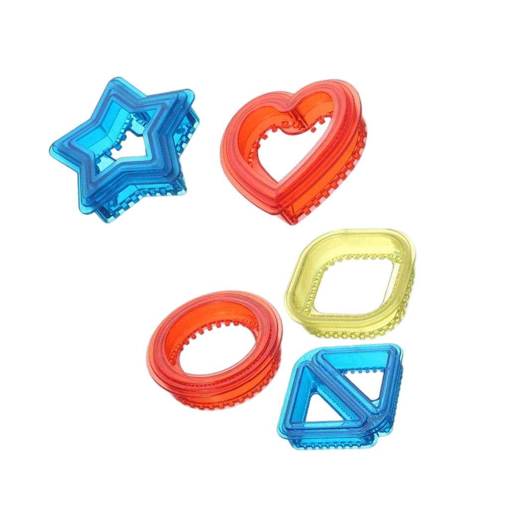5Pcs Sandwich Cutter and Sealer for Kids Childrens Portable