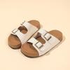 Beautiful thick-bottomed Boken slippers 2025 summer new double-buckle thick-bottomed heightened non-slip and breathable outer wear casual sandals