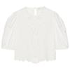 Zaprha 2025 New Arrival French Smock Top Women's Embroider Lace Romantic Round Neck Shirt 6895060