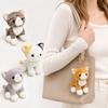 Sitting Cat Cat Plush Keychain Realistic Kitten Shape Cat Bag Charm  Backpack Accessories