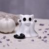 Integrated Molding Cat Ornament Ghost Figure, 3D Printed Decorative Ornament, Smooth Surface Statue Mini Desktop Decoration Halloween Gift for Lovers