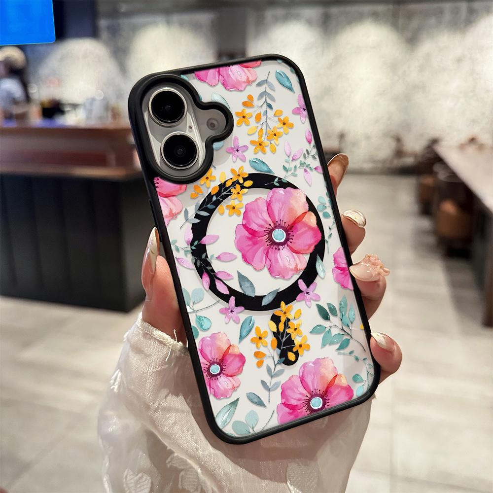 

Full Screen Tulips Phone Case For IPhone 17 Air 16 15 14 13 12 11 Pro Max Magnetic Case For Magsafe 16 15 14 Plus Cover Case iphone 11 ProMax