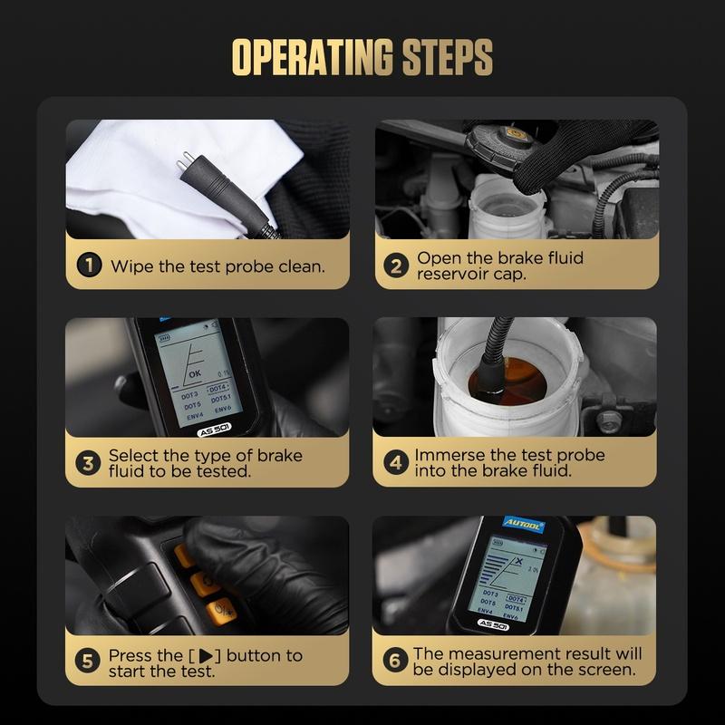 top sale Applicable to DOT 3/45//5.1, ENV4/ENV6 Automotive Car Hydraulic Brake Fluid Oil Detection Tester Tool