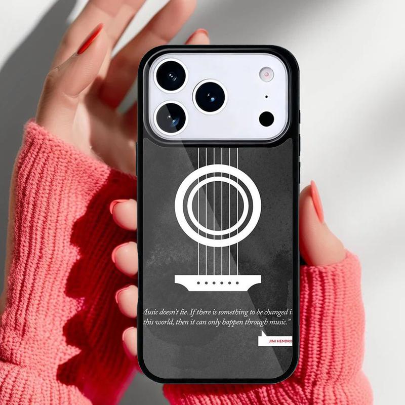 Guitar Instrument Music Phone Case for iPhone 17 16 15 14 13 Pro Max Back Cover for 12 11 Pro Coque