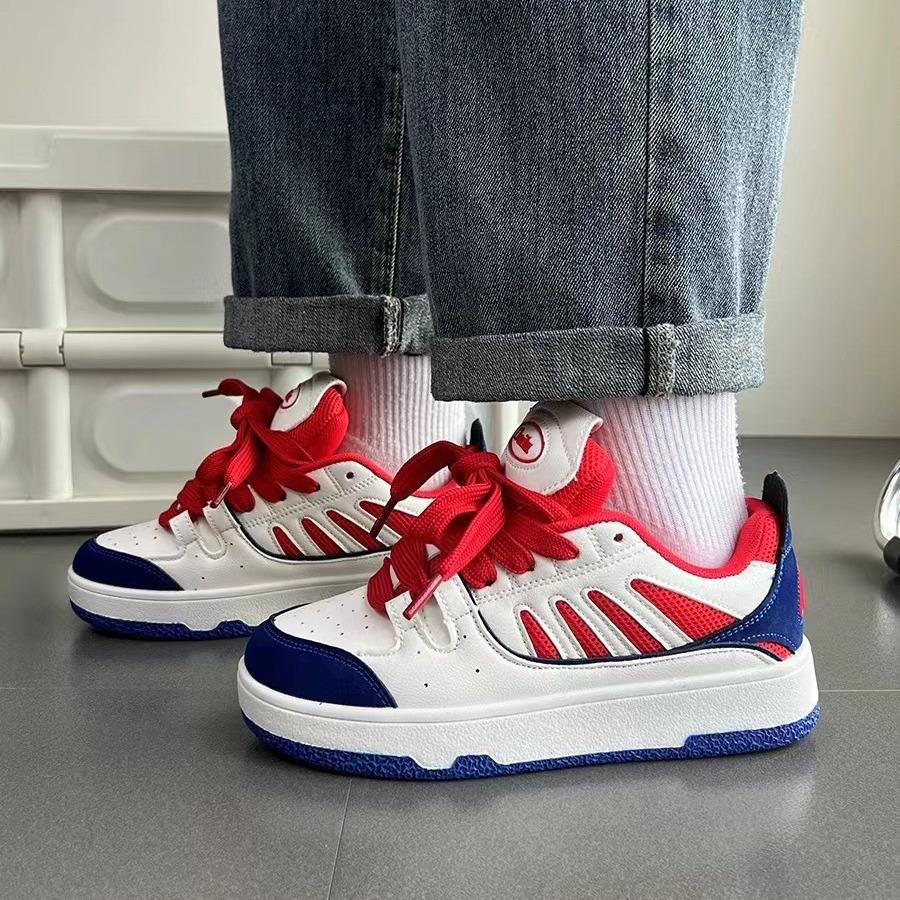 New Summer Fashion Lightweight Contrasting Sports Shoes Men's and Women's Niche Casual Student Skateboard Shoes