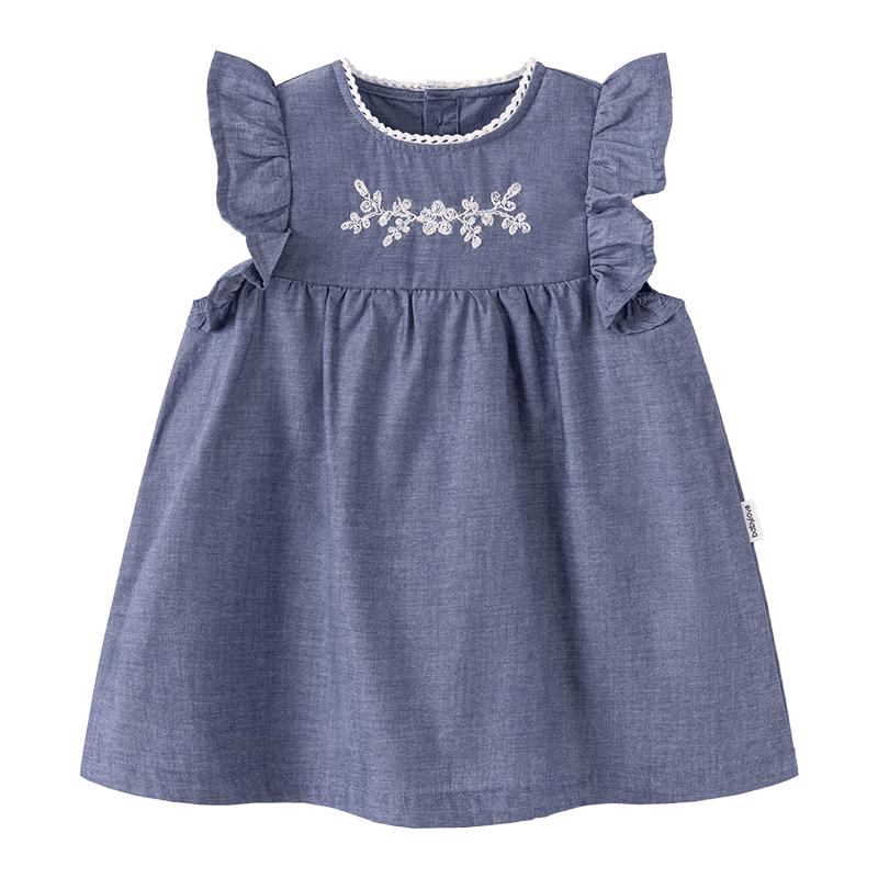 Babylove Girls  Cotton Ruffle Sleeve Summer Dress 80