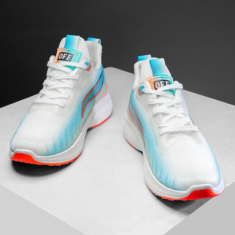 Men's Shoes 2025 New Mesh Shoes Trendy Fly-woven Sports Shoes Four Seasons Fashion Running Shoes Korean Version Breathable Casual Shoes