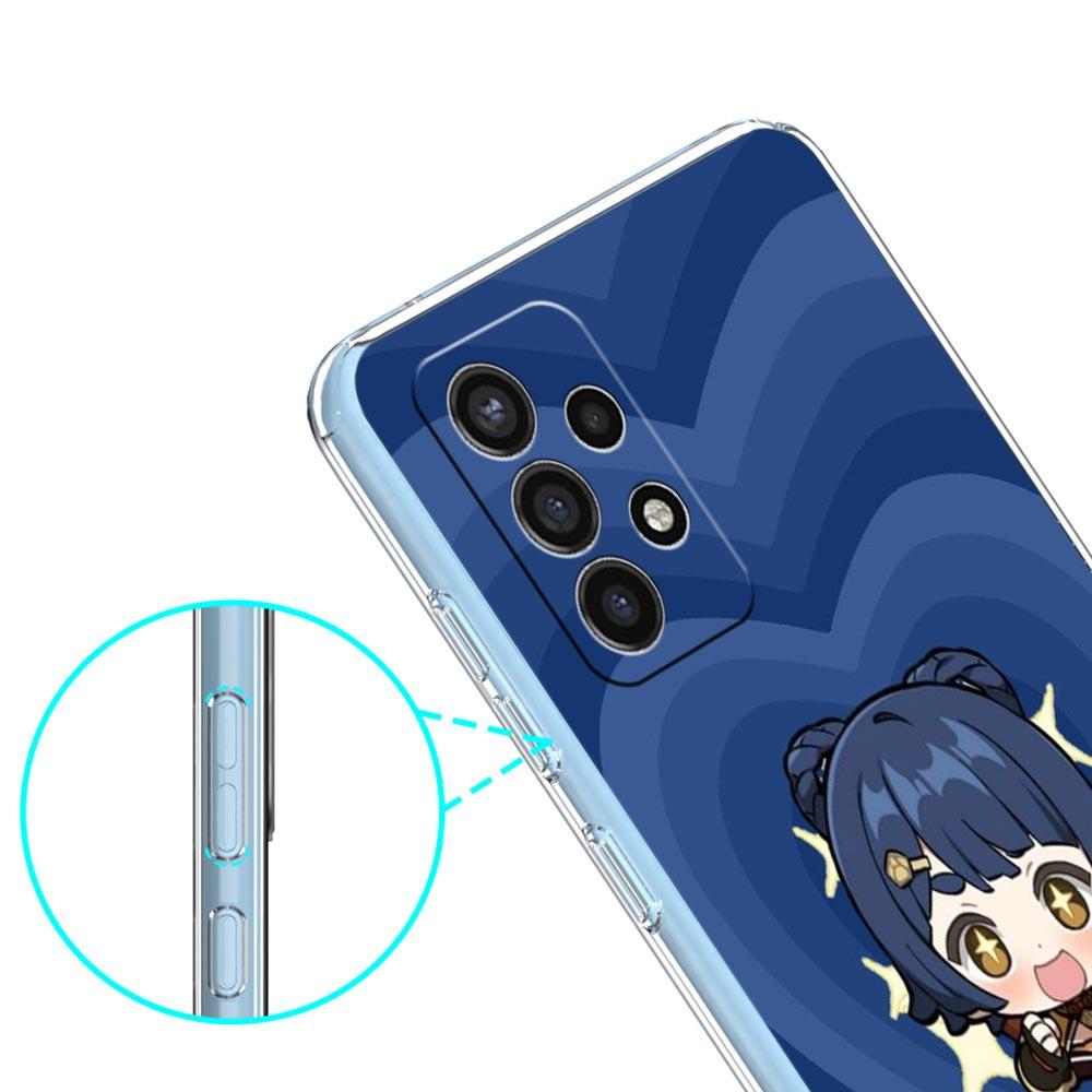 Love Genshin Impact estetické pouzdro na telefon Samsung A51 A71 A21S A12 A11 A31 A41 A03S A22 A13 A33 A73 A53 A52 A32 5G A23 kryt