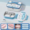 304 Stainless Steel Insulated Bento Box - Student Lunchbox with Food Compartments