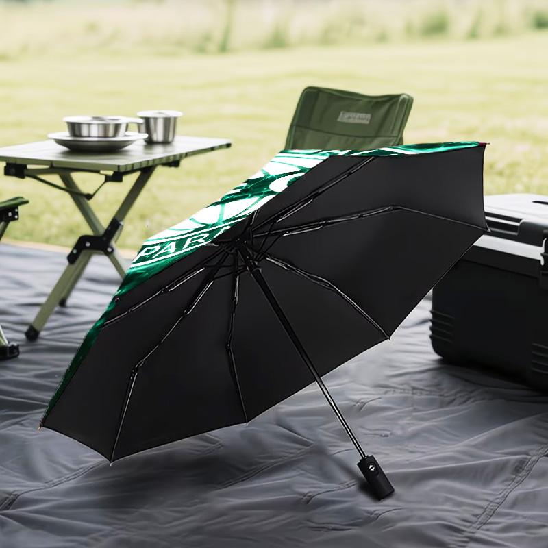 1PC Cori-tiba Football Club Crest Printed Umbrella Folding umbrella, automatic umbrella 8-Frame for Travel, camping Fan gifts Christmas Gifts