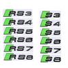 Plastic Modified Accessories Car Letter Emblem Stickers for Audi RS7 RS8 S3 RS3 RS4 RS5 RS6 S4 S5 S6 S7 S8 Logo Rear Trunk Badge