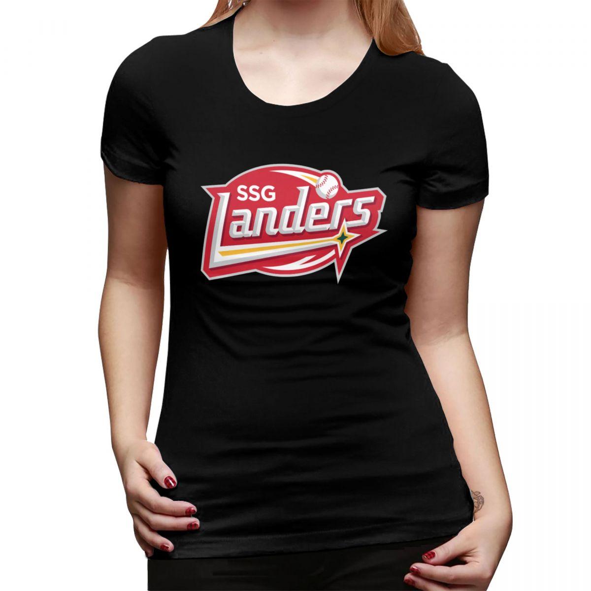 

SSG LANDERS TShirt for Women Round Neck Streetwear T Shirts Womens Tees Short Summer Clothes Tops 4XL