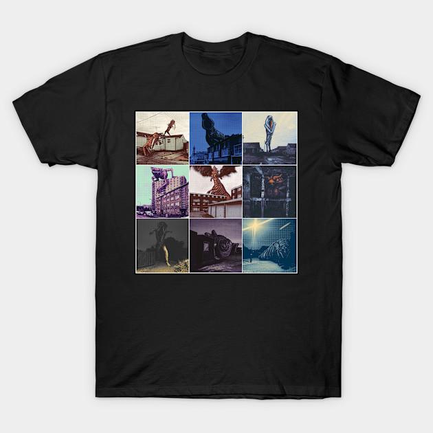 

Men Black Print T-shirt Demonic Reconnaissance No-Cut Transfer Paper Print Cotton Tshirt 2XL чорний