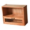 Wood Desktop Organizer Cosmetic Jewelry Display Cabinet for Toiletries Cups Bills Paper